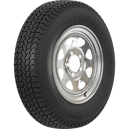 LOADSTAR TIRES Loadstar Bias Tire and Wheel (Rim) Assembly ST205/75D-15 5 Hole C Ply 3S650